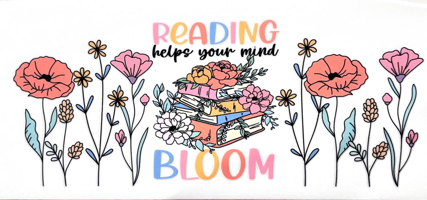 BUNDLE FROSTED GLASS CUP 16oz."READING BLOOM"
