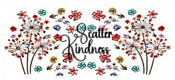 BUNDLE GLASS CUP 16oz. "SCATTER KINDNESS"