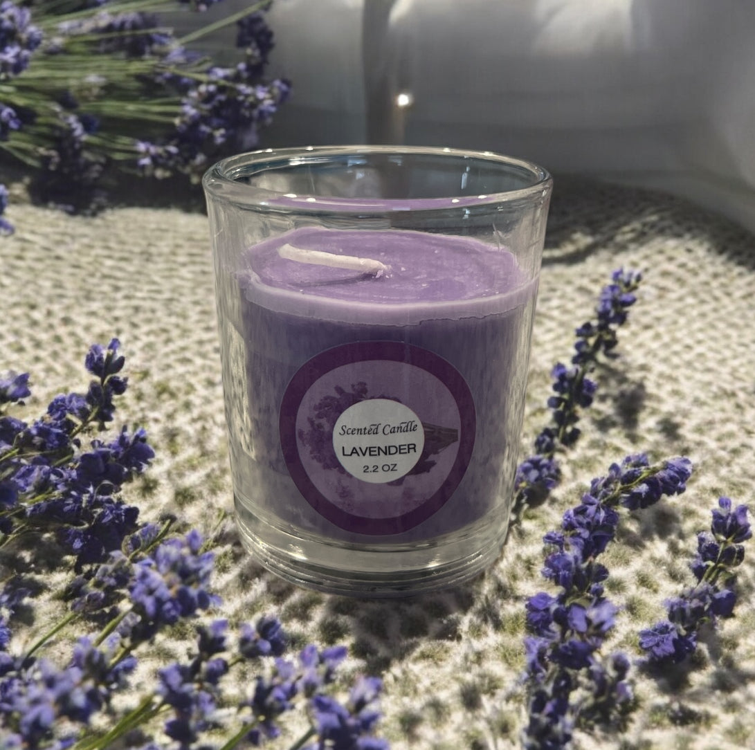 Scented Candle Lavender 2.2oz.