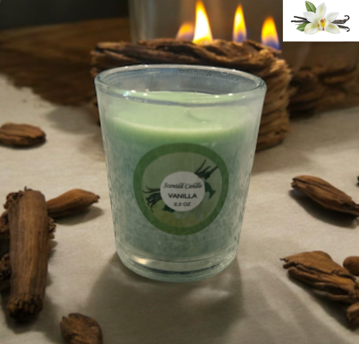 Scented Candle Vanilla 2.2oz.