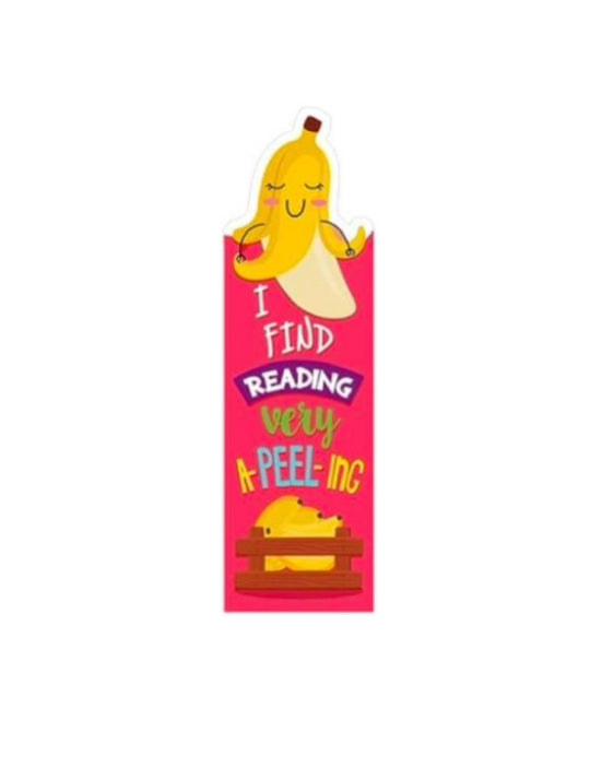 Scratch N Sniff Book Marker "Find Reading Very Apeeling" Banana Scent