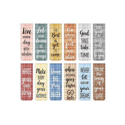 Magnetic  Bookmarker blue “Never let go of your DREAMS”